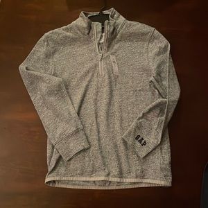 NWT grey kids gap 1/4 zip long sleeve